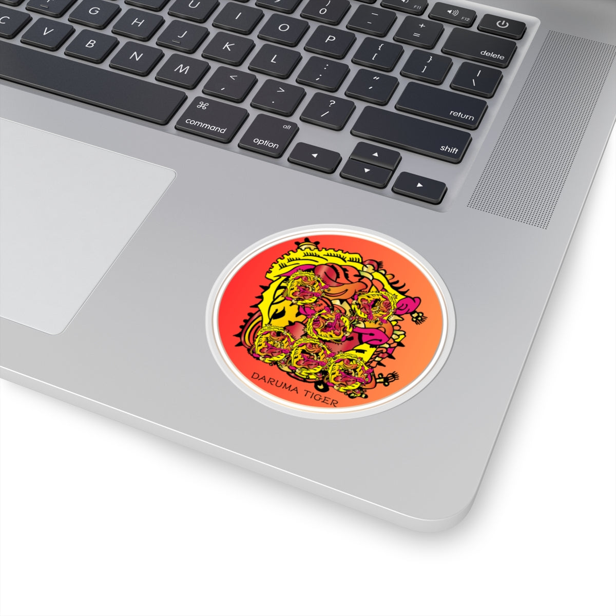 Daruma Tiger Artwork Sticker | Kiss-Cut Vinyl Sticker